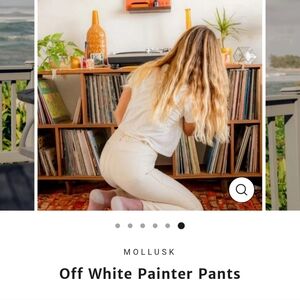 MOLLUSK painter pants off white **altered